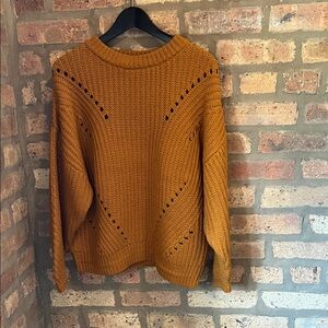 Topshop Women's Sweater in Rich Tan